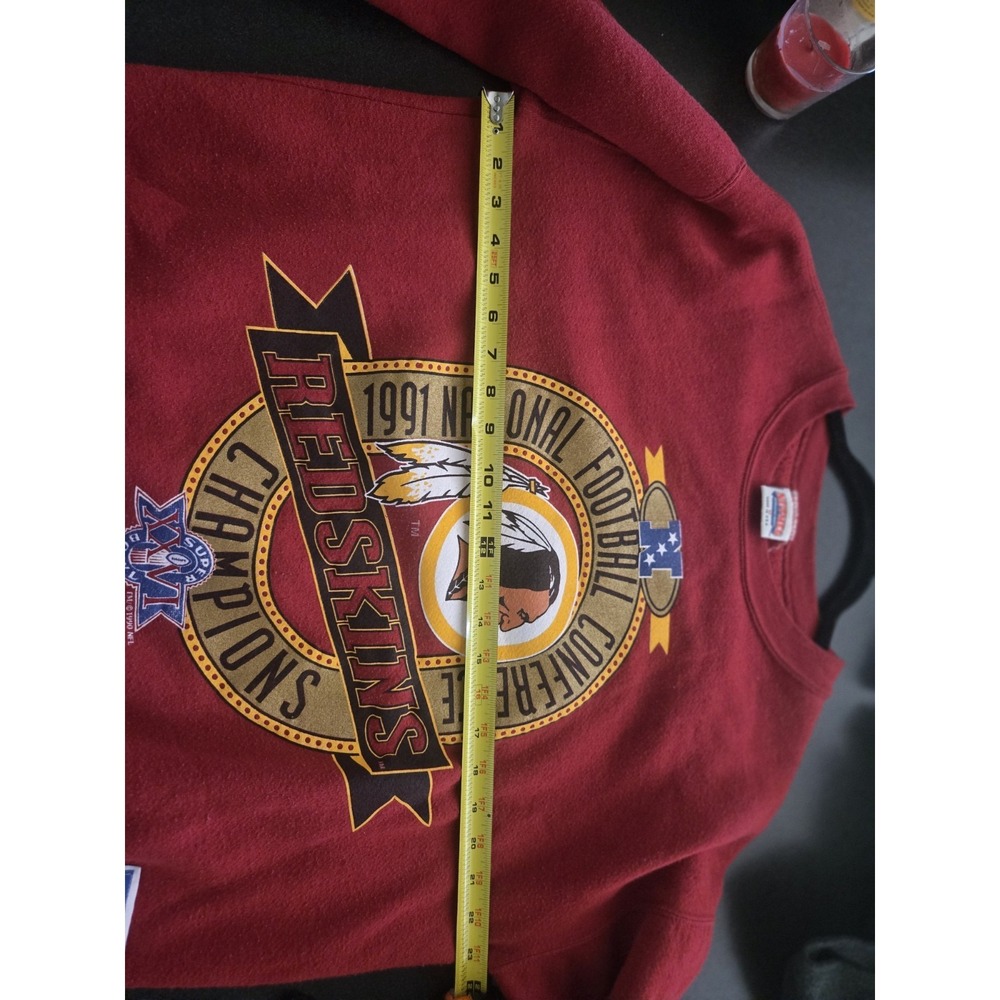 Vintage 1991 Redskins NFC Champions Nutmeg USA Crewneck Sweatshirt M NFL - Picture 6 of 7